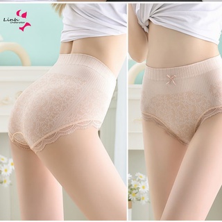 Quần Lót Nữ Cotton 3D kháng khuẩn cạp cao Phương Linh Underwear Họa Tiết Ren Hoa Co Giãn 4 Chiều Định Hình Cơ Thể
