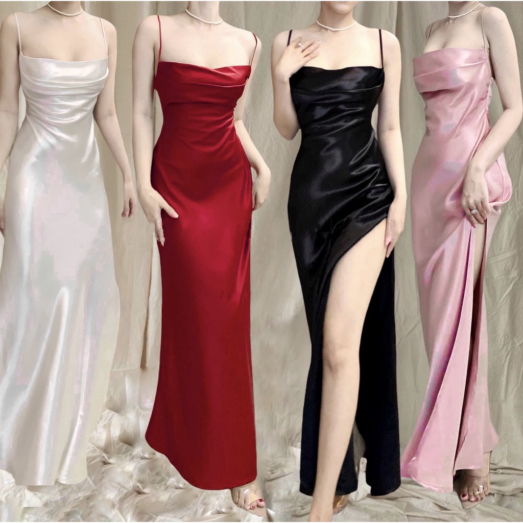 Hyna Dress - Đầm Mini Da Phối Lưới Cúp Ngực Dáng Chữ A