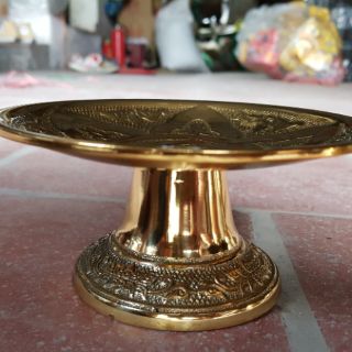 Mâm Bồng Đĩa Trầu Cau Chữ Phúc Bằng Đồng 14cm,16cm