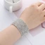 JUIC 1-10 Hàng Co Giãn Lắc Tay Trang Sức Cưới Người Phụ Nữ Pha Lê Kim Cương Giả