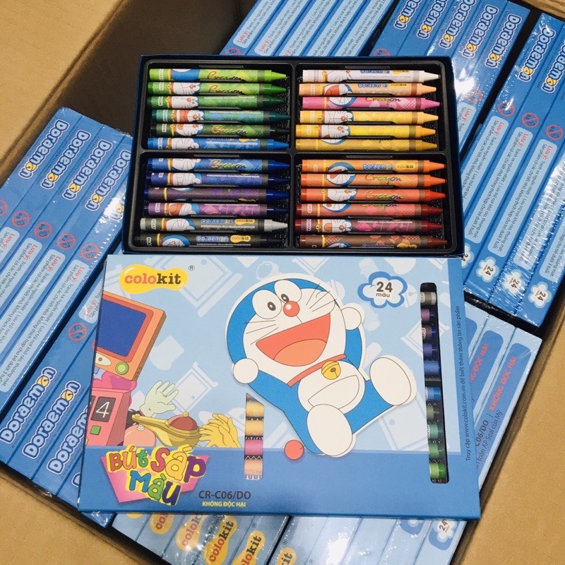 Bút Sáp 24 màu TL Doraemon CR-C06/DO | Shopee Việt Nam