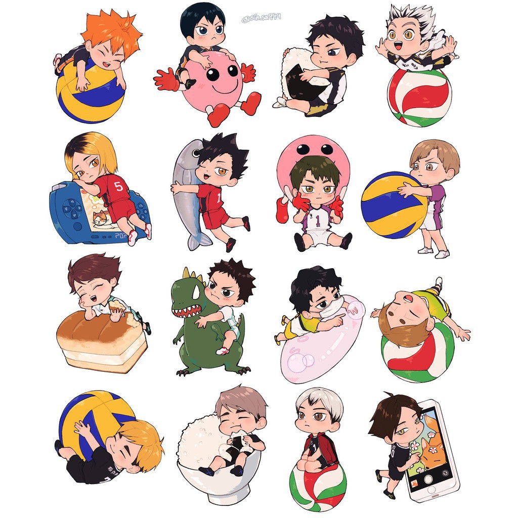 Sticker Haikyuu nhiều mẫu 0399 | Shopee Việt Nam