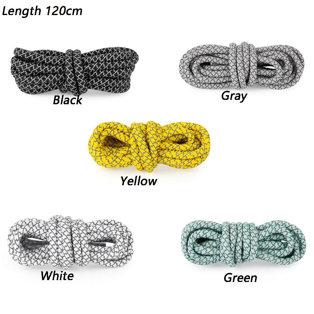 HYCEO 1 Cặp Dây Giày Sneaker 120cm Dây Giày Tròn Huỳnh Quang