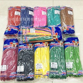 Bóng dài Thái Lan 260 dùng vặn hình nghệ thuật bịch 100 quả (chọn màu)