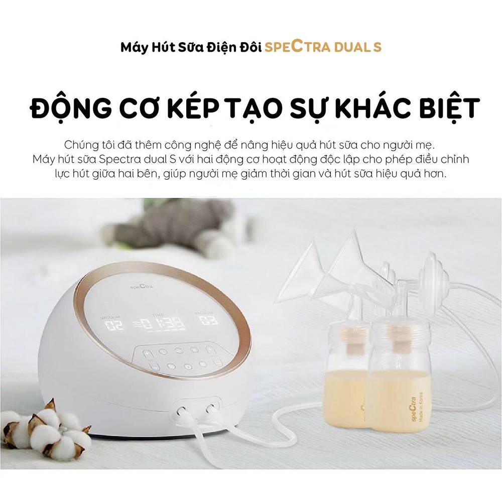 Máy Hút Sữa Spectra Dual S Cao Cấp BH 24th