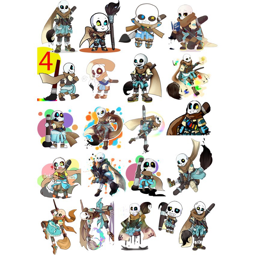 Sticker ink sans Undertale ảnh dán M0399 | Shopee Việt Nam