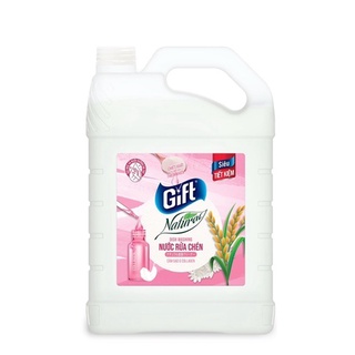Nước rửa chén gift 3.8kg hương Cám gạo Collagen ( Tiết kiệm)