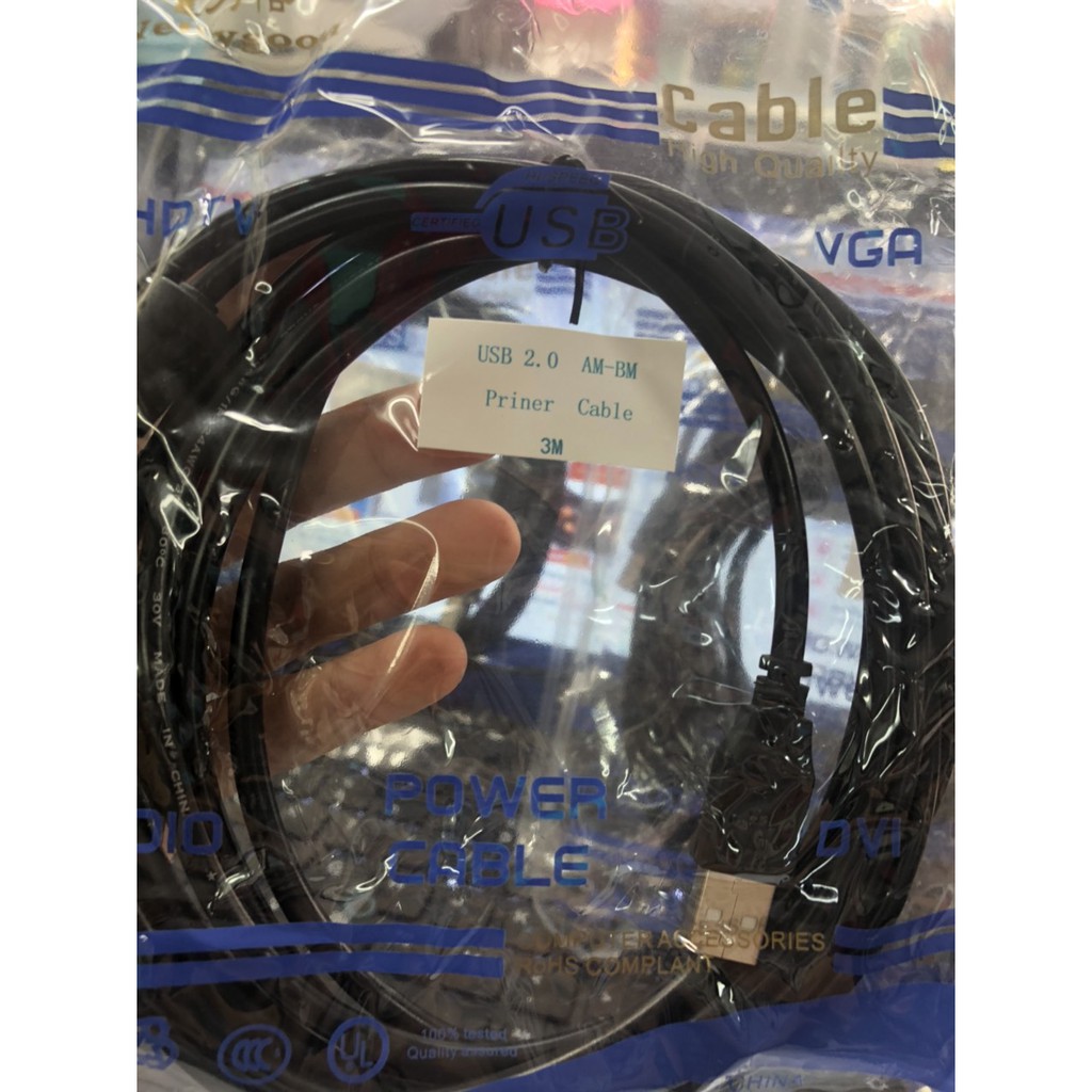 Dây cáp máy in cổng USB 1.5M Giá Rẻ - kết nối tiện lợi, không cài đặt