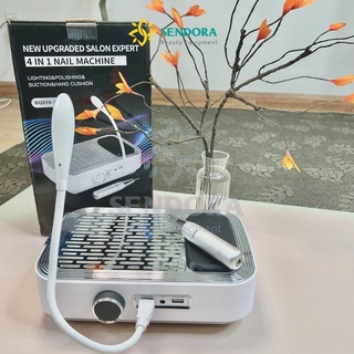 Máy mài móng tay tích điện kèm hút bụi, Máy mài nail 2in1 tích điện 80W 2in1