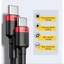 Dây cáp sạc Baseus từ USB C sang USB Type-C hỗ trợ QC 4.0 100W cho Phone 15 / Xiaomi /Huawei /MacBook