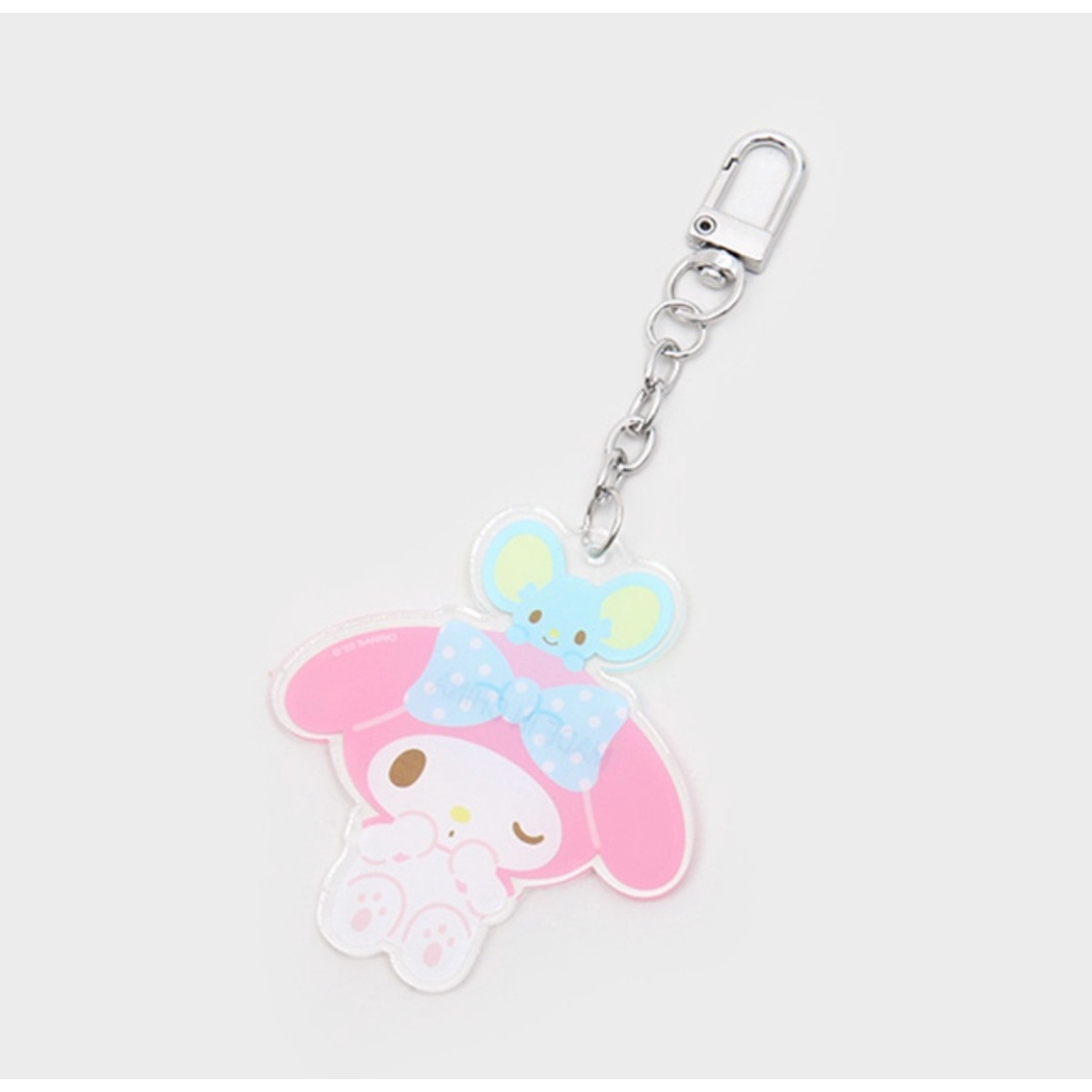 [Sanrio] Túi Acrylic MyMelody Charm 3 Loại Cho Tai Nghe / Túi / Túi, v.v. Koreadaiso