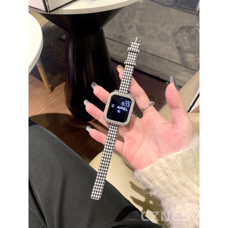 Dây đeo mỏng vải nữ Thích hợp cho Apple Watch S11 SE3 Ultra3 S10 S9 S8 SE S7 S6 Ultra 49mm 46mm 42mm 40mm 44mm 41mm 45mm Dây đeo cổ tay