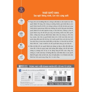 Sách - Thuật Quyết Định - Suy nghĩ thông minh, làm việc sáng suốt Mcbooks