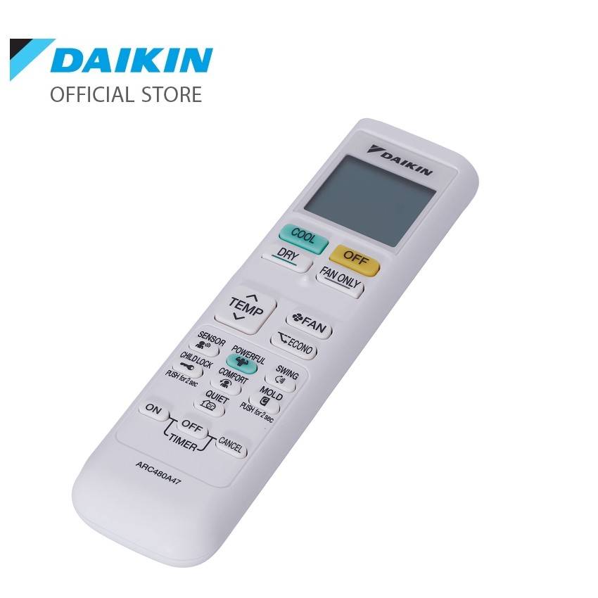 Ảnh Remote ARC480A47 cho máy điều hòa Daikin FTKC25/35UAVMV ATKC25/35UAVMV 2