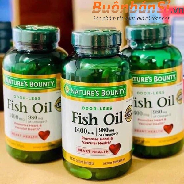 Nature's Bounty Fish Oil 1400 mg, 130 Coated Softgels