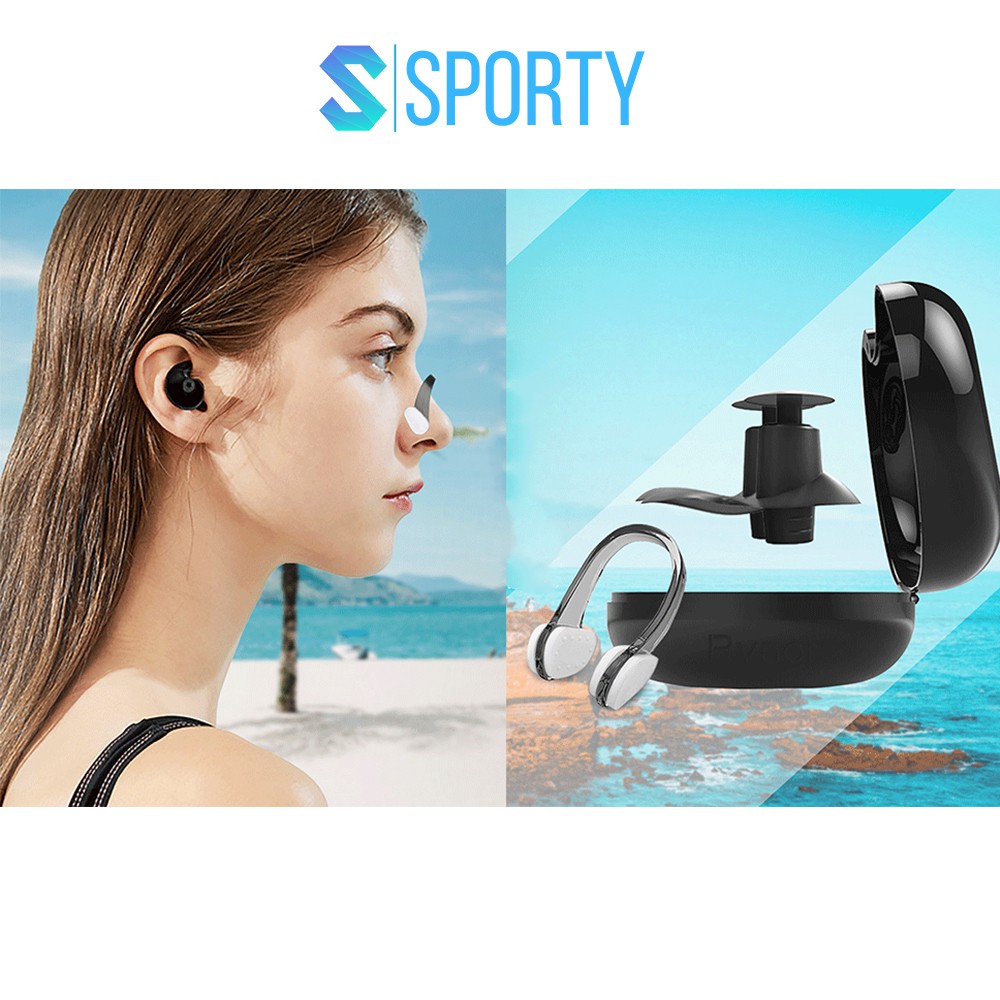 Bộ bịt tai kẹp mũi thiết kế 3D cách âm, ngăn nước tuyệt đối dùng khi bơi SPORTY EP3