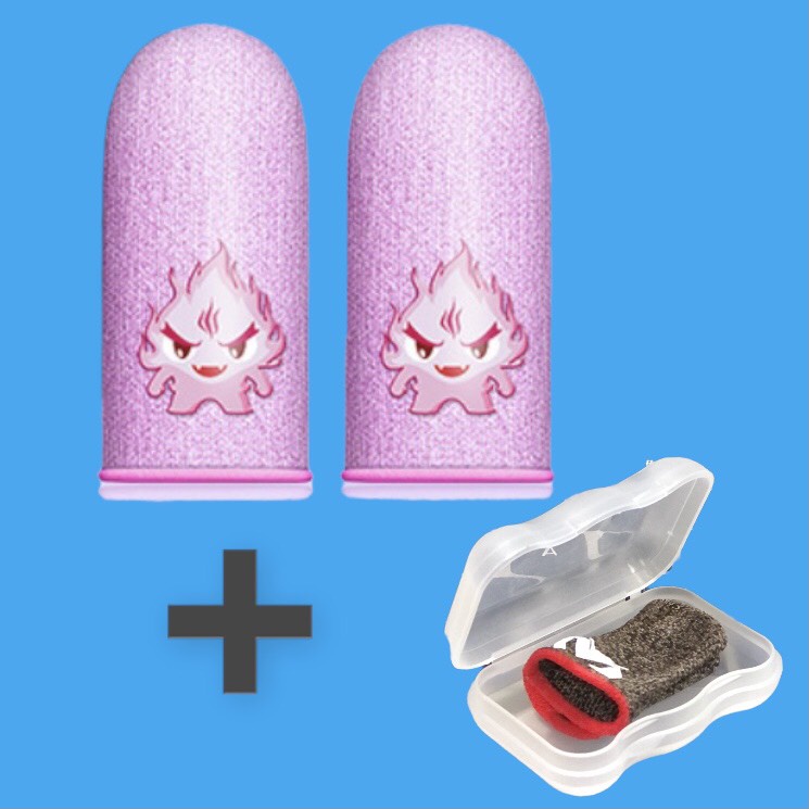 Combo Găng Tay Blue Fire Xanh Phát Sáng, Memo, SHEZI Găng Tay Chơi Game PUBG, Liên Quân, Ngăn Mồ Hôi