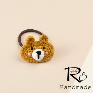 Dây buộc tóc con gấu Pooh baby cho nữ và bé gái dễ thương 4cm |Đồ cột tóc cute |Shop Rô Handmade