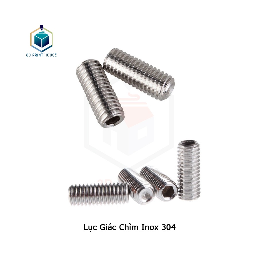 Ốc Lục Giác Chìm Không Đầu Inox 304 DIN916 M3 M4 M5 M6 M8 | Shopee Việt Nam