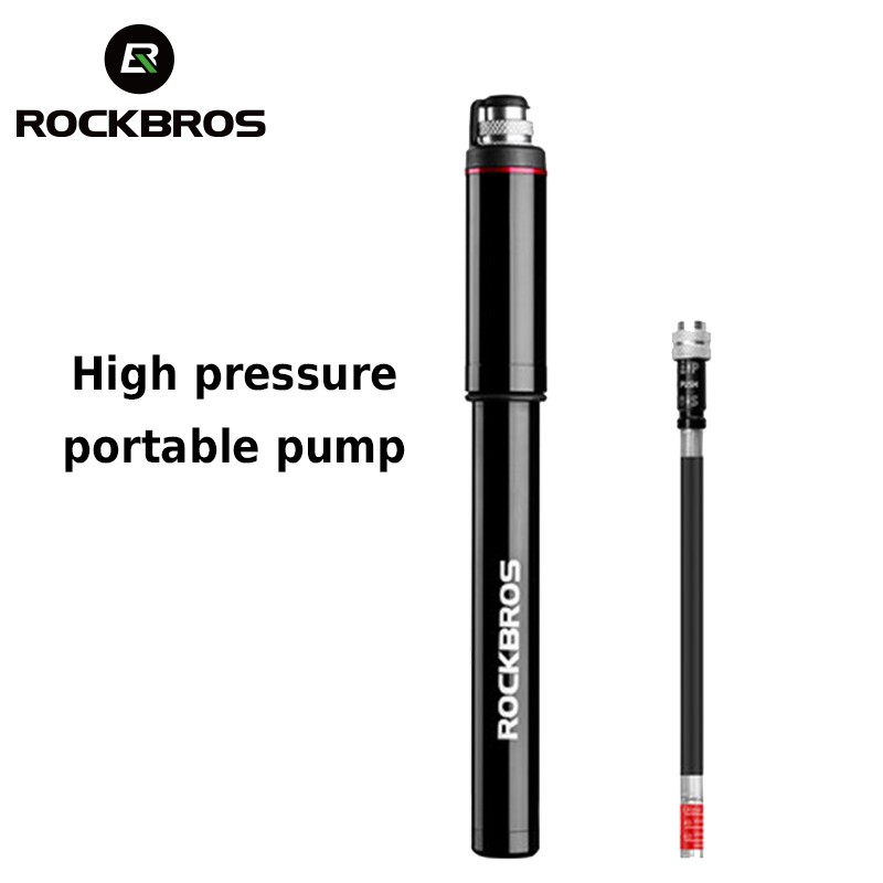 [Mã CLS2403F giảm 30k đơn 150k] Ống bơm lốp xe đạp ROCKBROS với áp suất 150 PSI nhỏ gọn