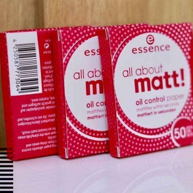 Hàng Đức Giấy thấm dầu Matte Control oil paper Essence. Shopee Việt Nam