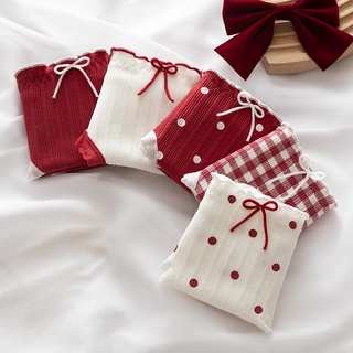 Quần Lót cotton Màu Trơn Lưng Vừa Dễ Thương Cho Bạn Gái