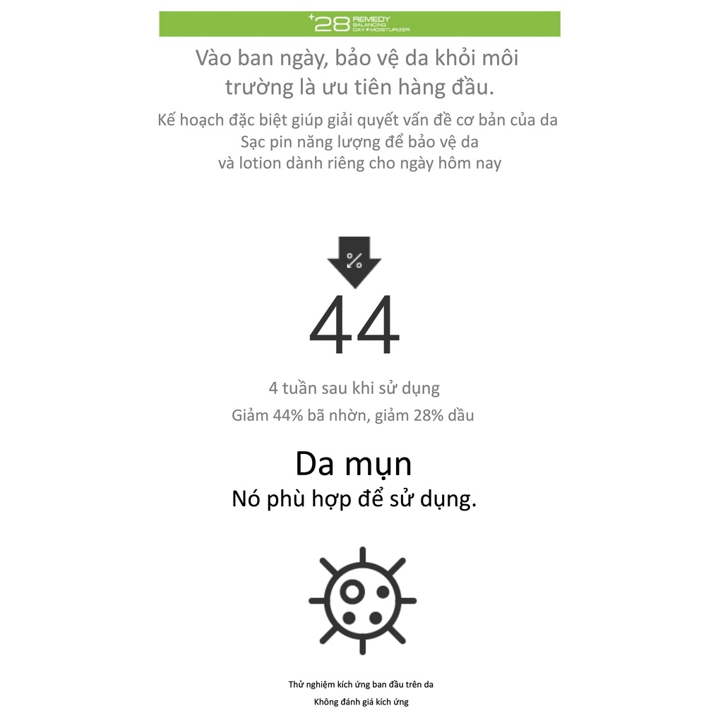 Sữa Dưỡng Ẩm Ban Ngày NoTS 28Remedy Balancing Day Moisturizer 45ml