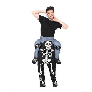 Bộ xương hài hước Nam Trang phục hóa trang Halloween cho trẻ em và người lớn, lễ hội, trang phục ma, trang phục dự tiệc.