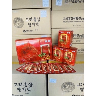 Nước hồng sâm linh chi Jeong Won Hàn Quốc hộp 30 gói
