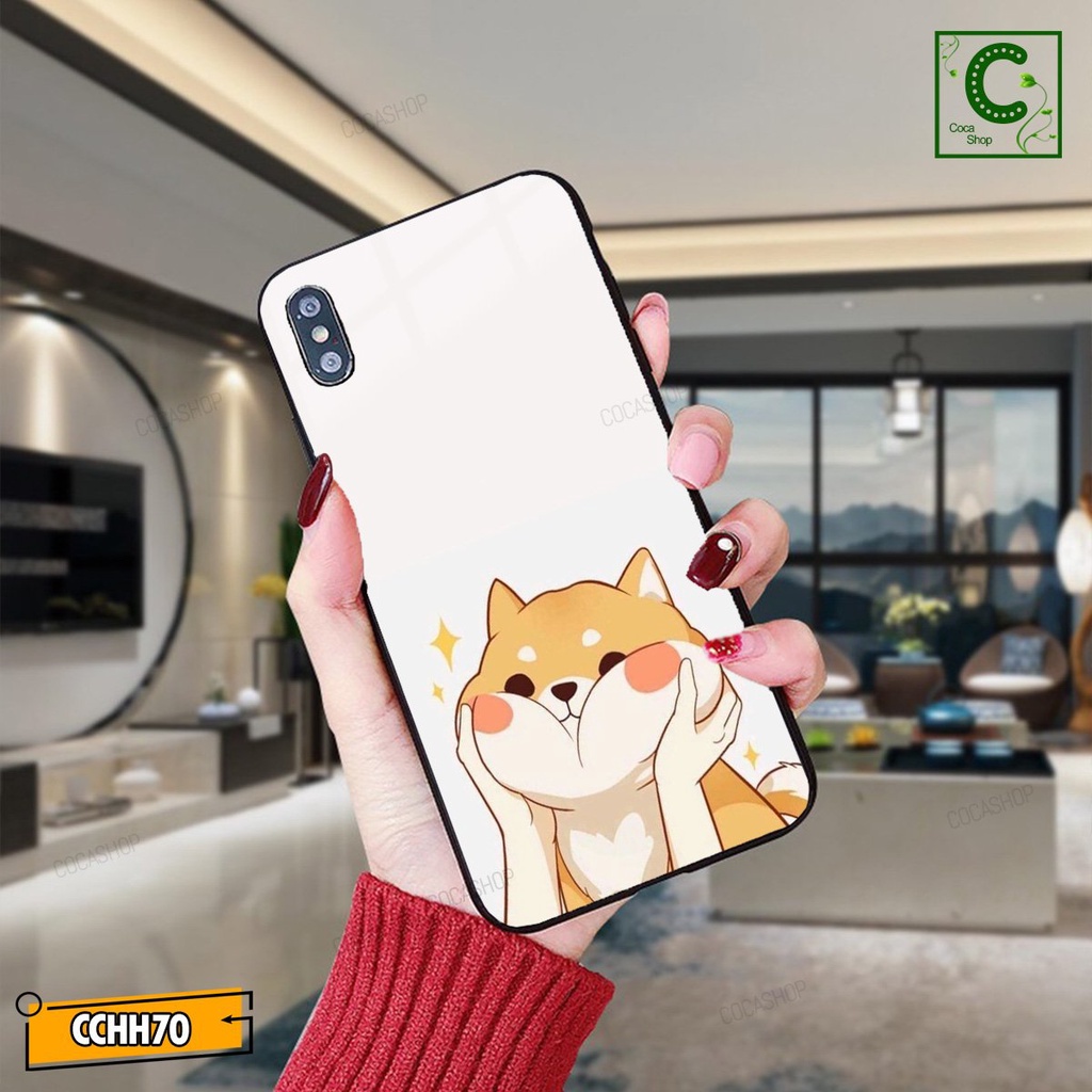 Ốp lưng iphone mặt kính mặt sáng bóng in hình cực đẹp - Cậu vàng mũm mỉm ngây ngô