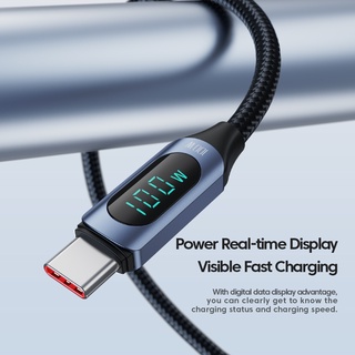 Dây Cáp Sạc Nhanh 100W USB Type C Sang Type C 66W Có Màn Hình LED Hiển Thị