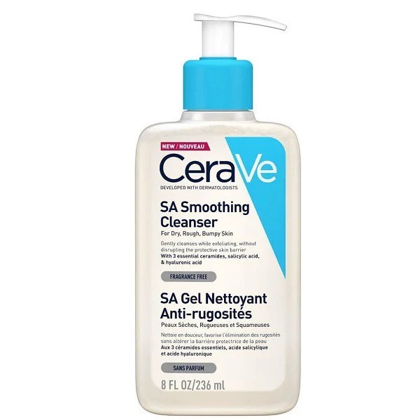 Ảnh Sữa rửa mặt CeraVe SA Smoothing Cleanser cho da nhạy cảm 236ml - ajaskinlab 3