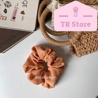 Scrunchies cột tóc vải xốp phồng lớn nhiều màu size XL