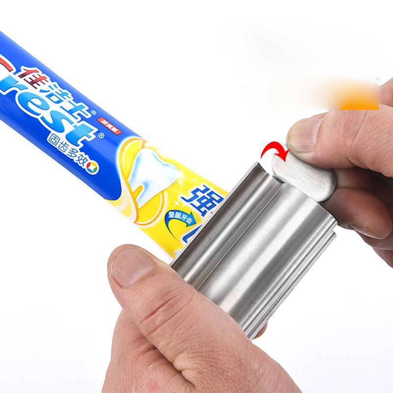 Dụng Cụ Nặn Tuýp Kem Đánh Răng Bằng Thép Không Gỉ Đa Chức Năng