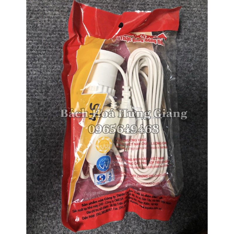 [CHÍNH HÃNG] Đui Đèn Liền Dây Kèm Công Tắc 2,5M 5M