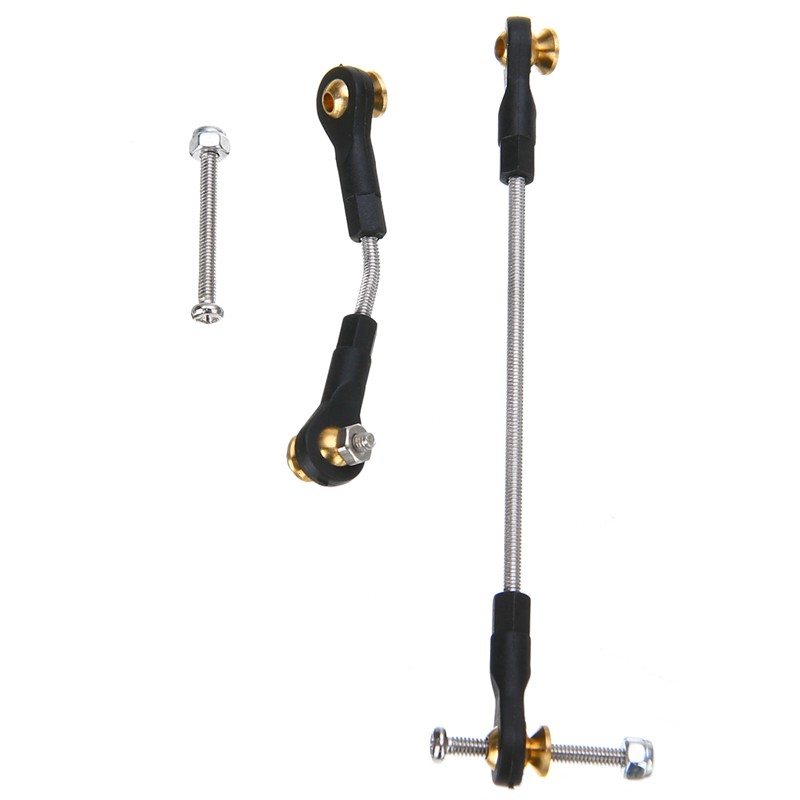 1 Bộ Cần Kéo Lái Xe RC Nâng Cấp Một Phần Kim Loại RC Lái Cần Bền Cho WPL B1 B14 B24 B24 C14 C24 1 / 16