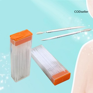 [Hàng mới về] Hộp 120 tăm xỉa răng hai đầu bằng nhựa chăm sóc răng miệng tiện lợi