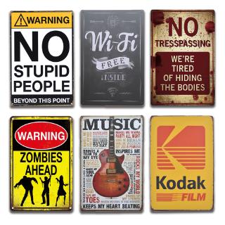 2020 Retro Tín Hiệu Kodak Phim Cồn WIFI Kim Loại Dấu Hiệu Latas De Metal Bar Pub Nhà Vintage Mảng Bám Poster Cafe Nghệ Thuật Trang Trí Bãi Biển