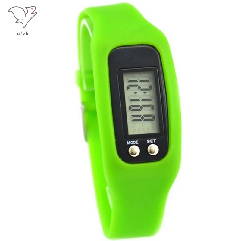 Đồng hồ đo bước chân với màn hình LCD Hoạt động đơn giản Đi bộ Theo dõi sức khỏe Cổ tay Đồng hồ đo bước chân đơn giản Đi bộ Thể dục