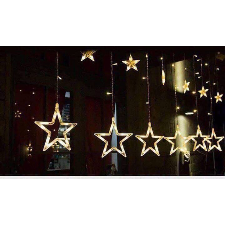 Đèn led sao trang trí Noel, tết 12 sao lớn nhỏ.