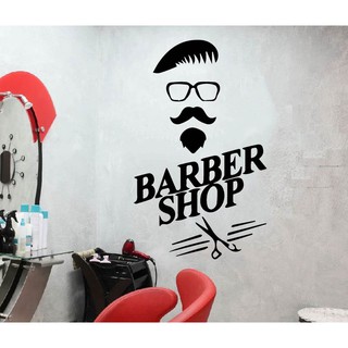 Decal Trang trí Barber, Salon cắt tóc, thu hút khách hàng, tạo điểm nhấn cho tiệm P6