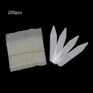 Yoo 200 Bộ Nhựa Cổ Stiffeners Giữ Xương Bộ Cho Đầm Áo Sơ Mi Nam