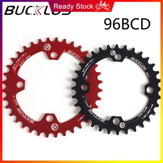BUCKLOS 96BCD MTB Chainring Đối xứng BCD96 Hình bầu dục Chainwheel 32 / 34 / 36 / 38T Bộ quay xe đạp