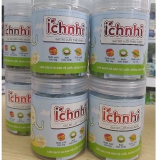 Gạc rơ lưỡi thảo ÍCH NHI giúp làm sạch khoang miệng cho bé, giúp bé mọc răng không đau,