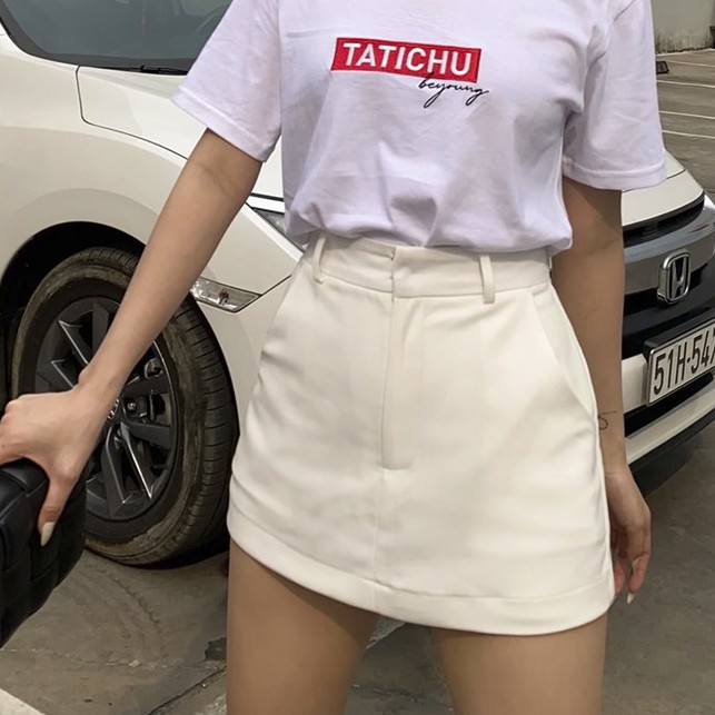 Ảnh TATICHU - Váy quần chữ A trơn - Mini Aline Skort 4