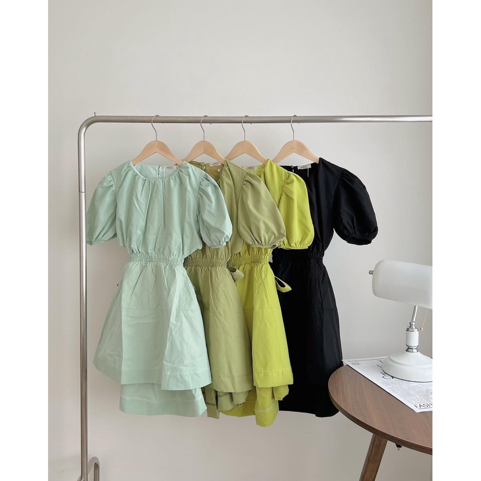 ĐẦM BO EO THẮT NƠ LƯNG NỮ THANH LỊCH, TÔN DÁNG MỀM MẠI | MEOINDAHOUSE