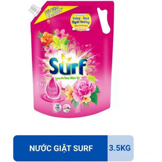 Túi Nước Giặt Surf Hương Hoa Cỏ Diệu Kỳ 35kg Shopee Việt Nam 8929