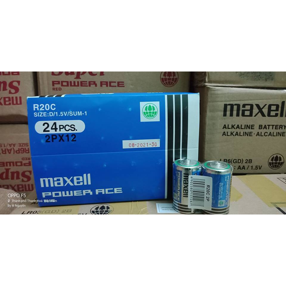 Pin đại Maxell D R20c Carbon Chính Hãng Shopee Việt Nam