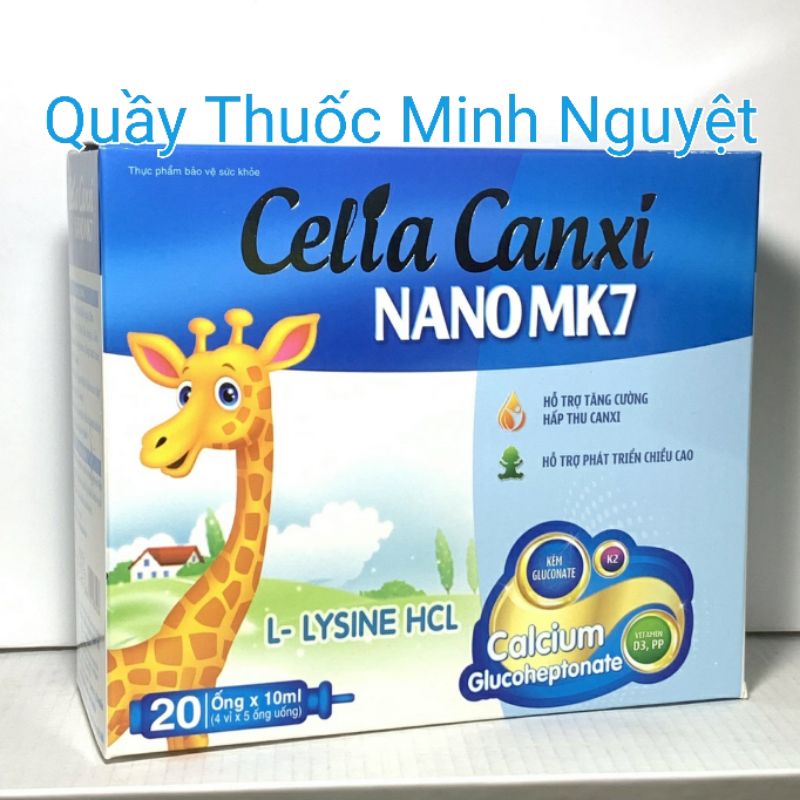 Celia Canxi Nano Mk7 Bổ Sung Canxi Vitamin D3 Cho Cơ Thể Hỗ Trợ Sự Phát