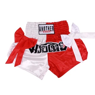 Thaiboxing Quần Short Bé Trai Bé Gái Nam Nữ Chuyên Nghiệp Chiến Đấu Thái Quần Thiết Kế Chất Lượng Bowtie Kickbox Ngắn Boxeo Size XS-XXXL